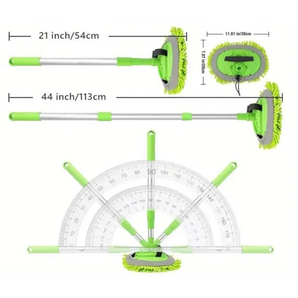 Ausziehbares Mikrofaser Autowaschmopp Set 2 Ausziehbares Mikrofaser Autowaschmopp Set mit seiner vielseitigen Ausstattung und der praktischen Teleskopfunktion erleichtert es die Pflege Ihres Fahrzeugs erheblich und liefert professionelle Ergebnisse.