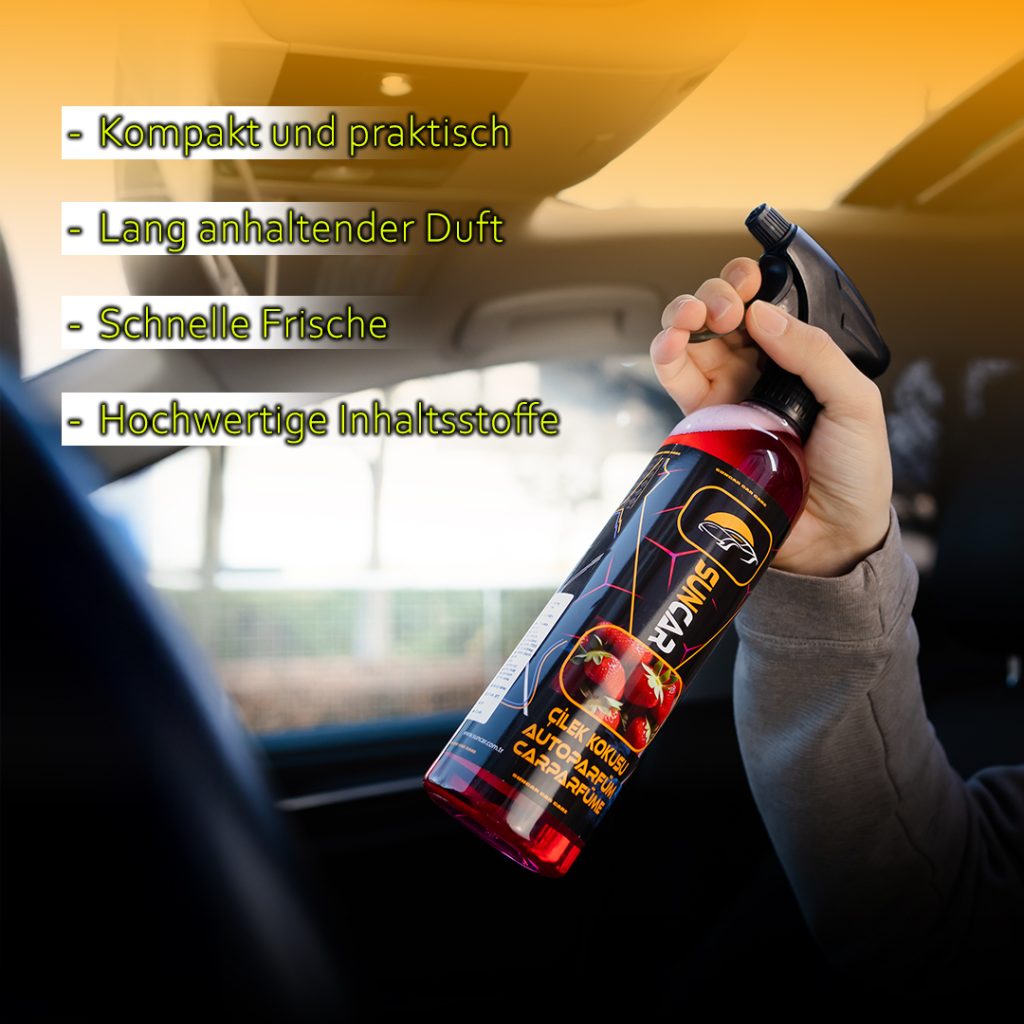 Sicher & sauber: Worauf du bei Autodüften achten solltest 21 Das SunCar Auto-Parfüm mit Erdbeerduft ist die perfekte Lösung für alle, die den Innenraum ihres Fahrzeugs mit einem angenehmen und erfrischenden Duft bereichern möchten.