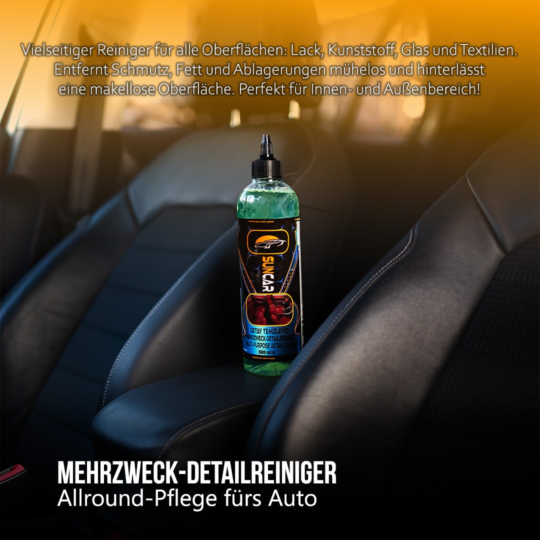 SunCar Mehrzweck Detailreiniger 3 Der SunCar Mehrzweck Detailreiniger bietet eine praktische und effektive Lösung für eine schnelle und gründliche Reinigung Ihres Fahrzeugs.