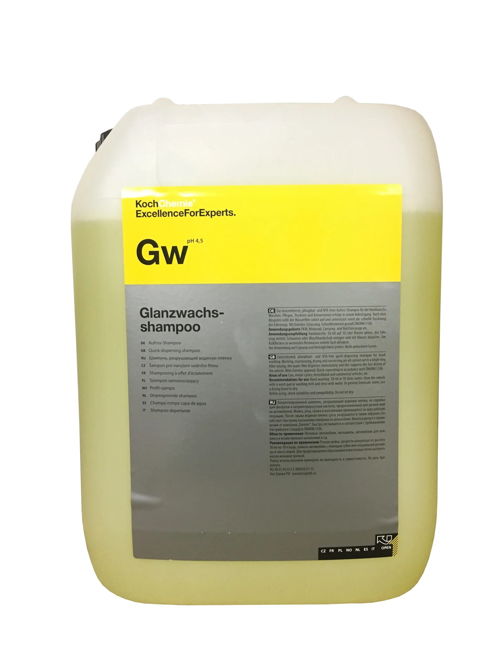 Koch Chemie - Glanzwachsshampoo Gw - Aufriss-Shampoo - 10kg 3 Koch Chemie - Shine Wax Shampoo Gw - Cracking Shampoo - 10kg
