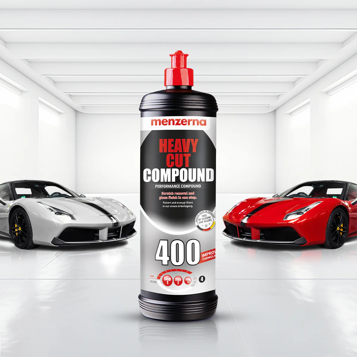 Menzerna - Heavy Cut Compound 400 - 1 Liter - Improved Formula 2 Heavy Cut Compound 400 - 1 Liter - Improved Formula