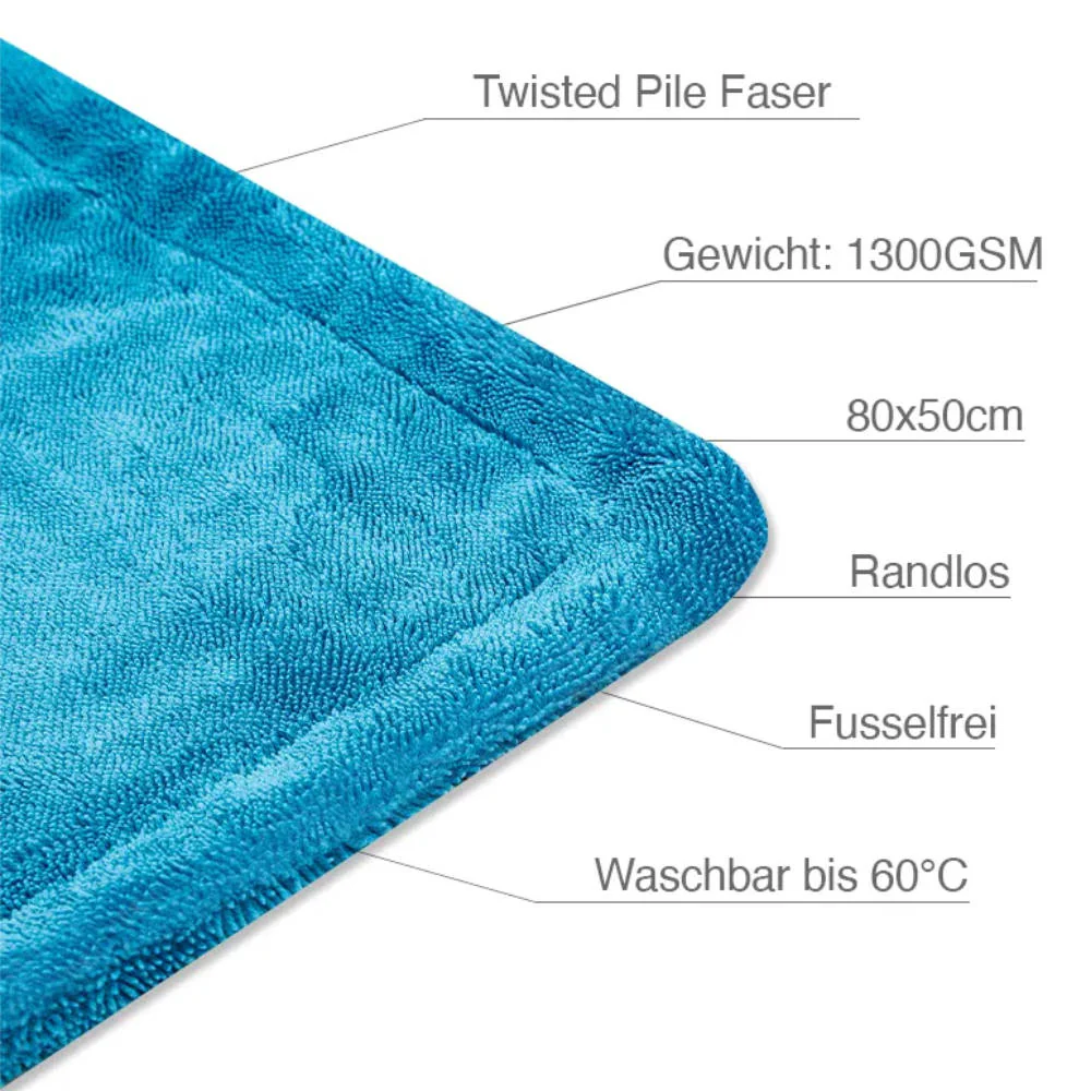 Liquid Elements - BLUE BREEZE 2.0 Allround-Mikrofasertuch 40x40cm 350GSM 2 Liquid Elements - BLUE BREEZE 2.0 Allround-Mikrofasertuch