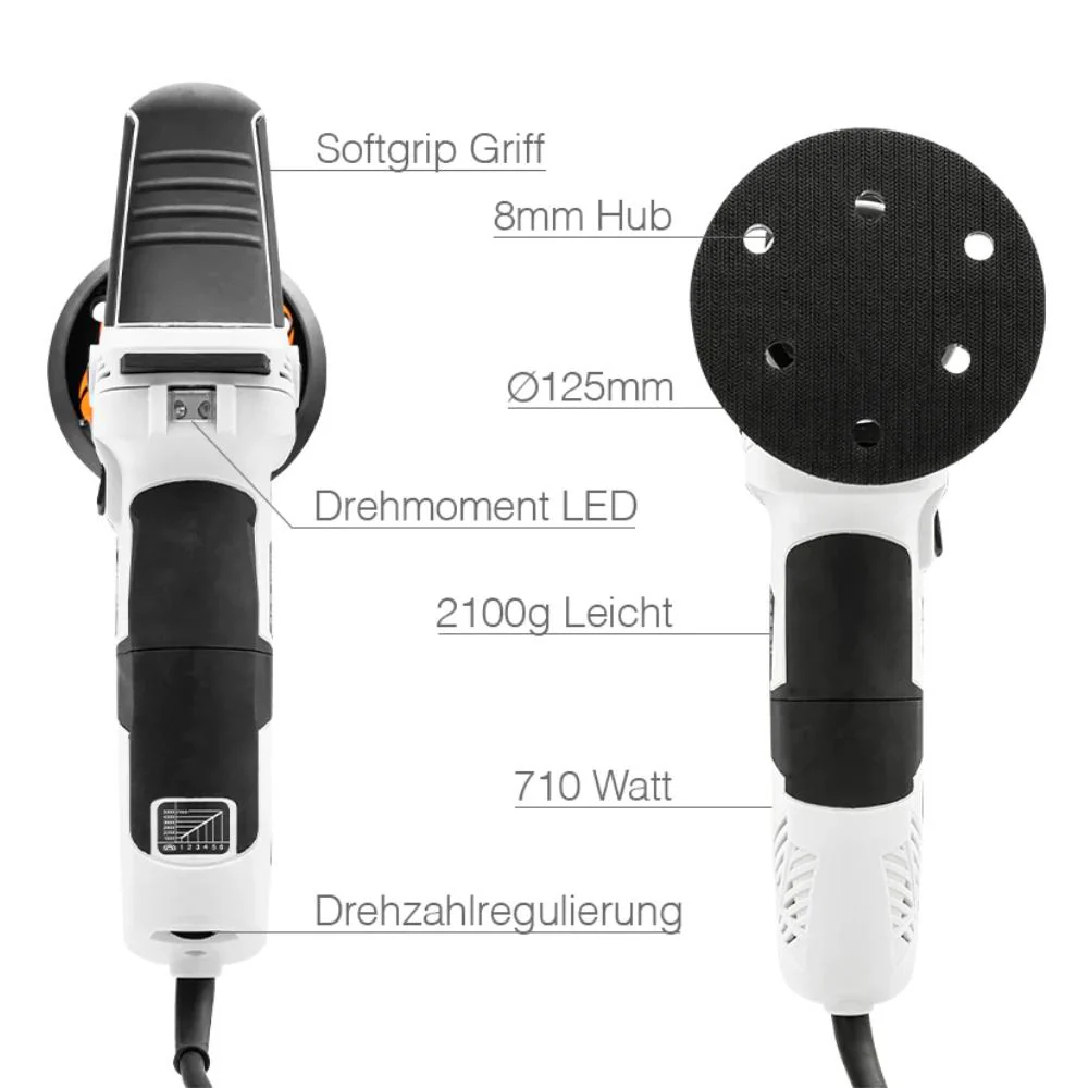 Liquid Elements - T2000 V4 - Exzenter Poliermaschine 8mm Hub 2 Liquid Elements - T2000 V4 - Exzenter Poliermaschine 8mm Hub