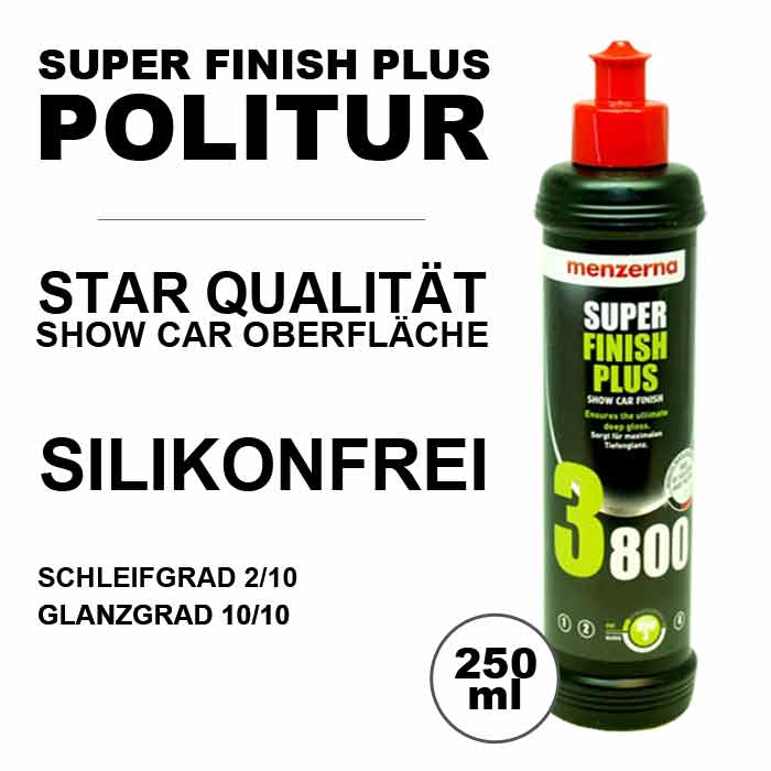 Menzerna - Hochglanzpolitur Super Finish Plus 3800 - 250 ml 2 Hochglanzpolitur Super Finish Plus 3800 - 250 ml